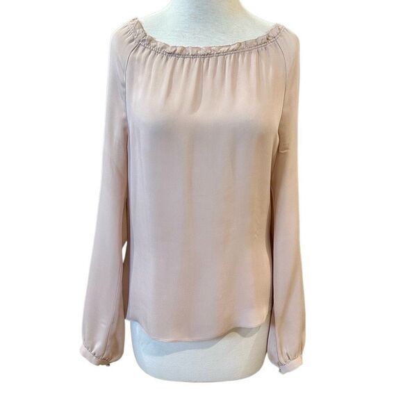 Rebecca Taylor 100% Silk Pale Pink Blouse - Picture 1 of 5